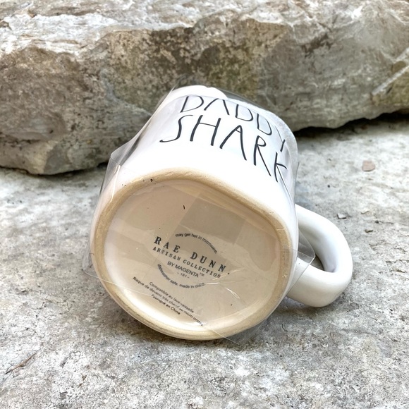 Rae Dunn DADDY SHARK Ceramic Topper Mug - Picture 6 of 6